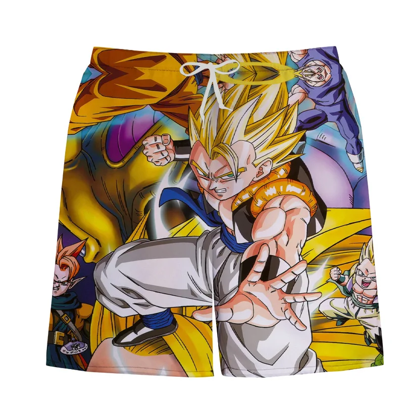 Модные пляжные шорты для будущих мам Dragon Ball 3D принтованные мужские повседневные
