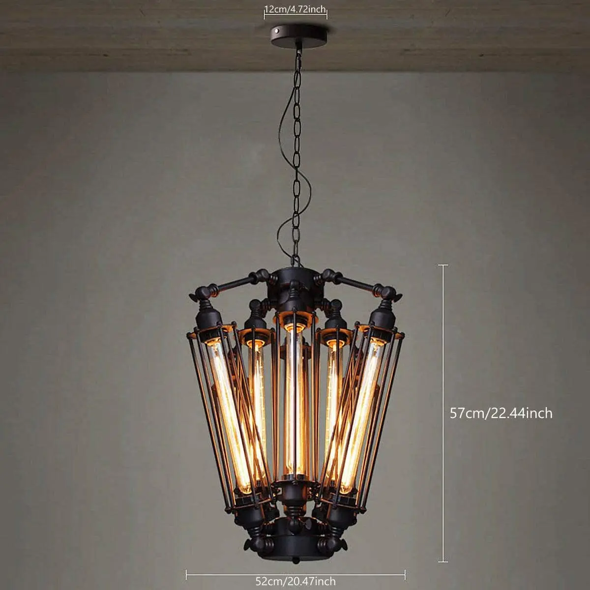 Винтажная люстра в стиле стимпанк потолочный светильник индастриал креативный