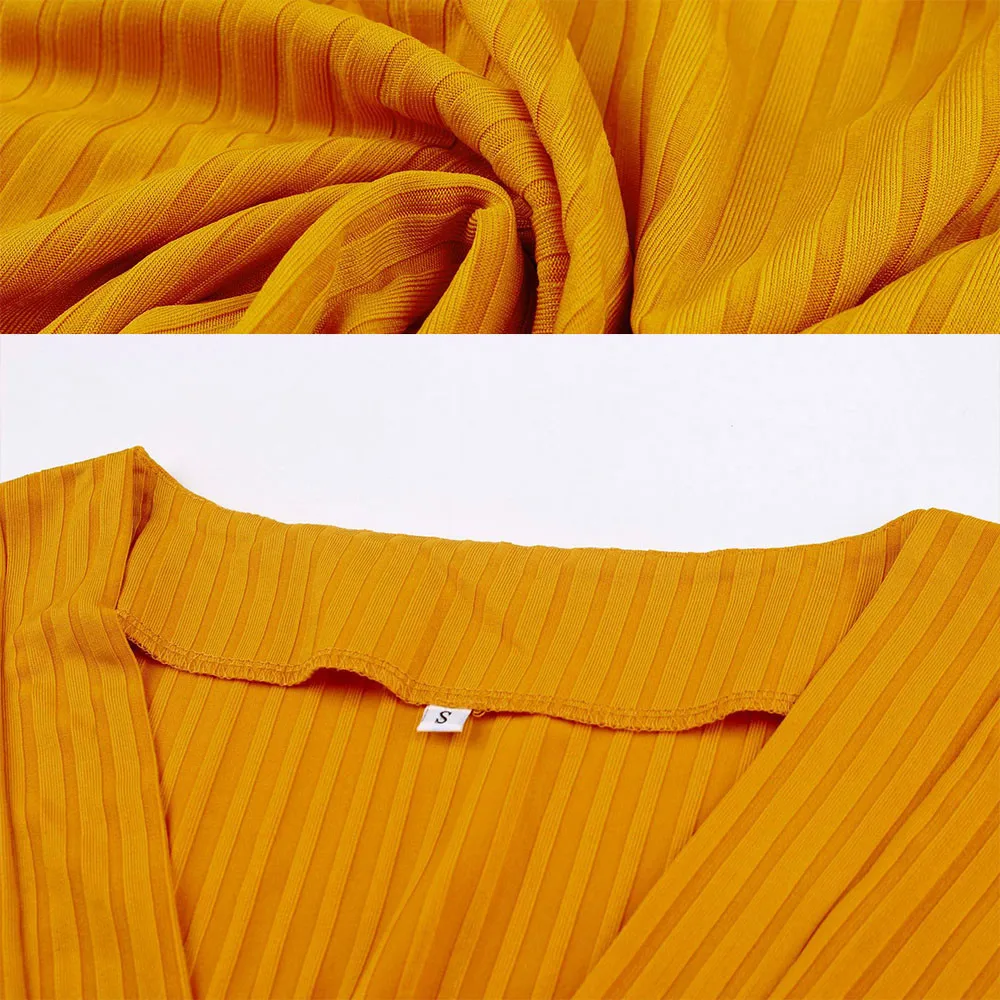 

women V Neck Single-breasted Slim Ladies Office Autumn Winter Solid Sashes Knitted Dress Women Cotton Full Sleeve Casual