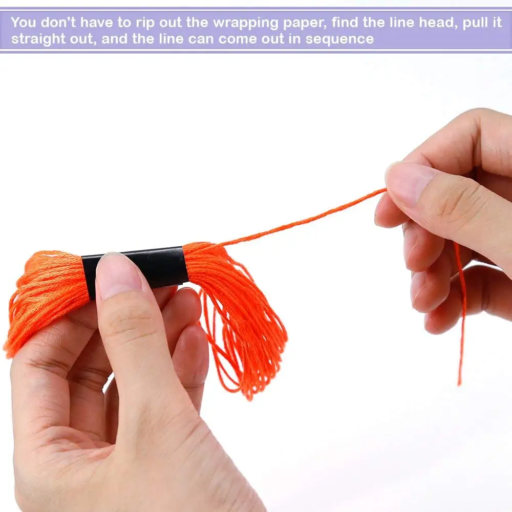 Нитки для вышивки 50 шт. разноцветные нитки крестом нить из полиэстера и хлопка DIY