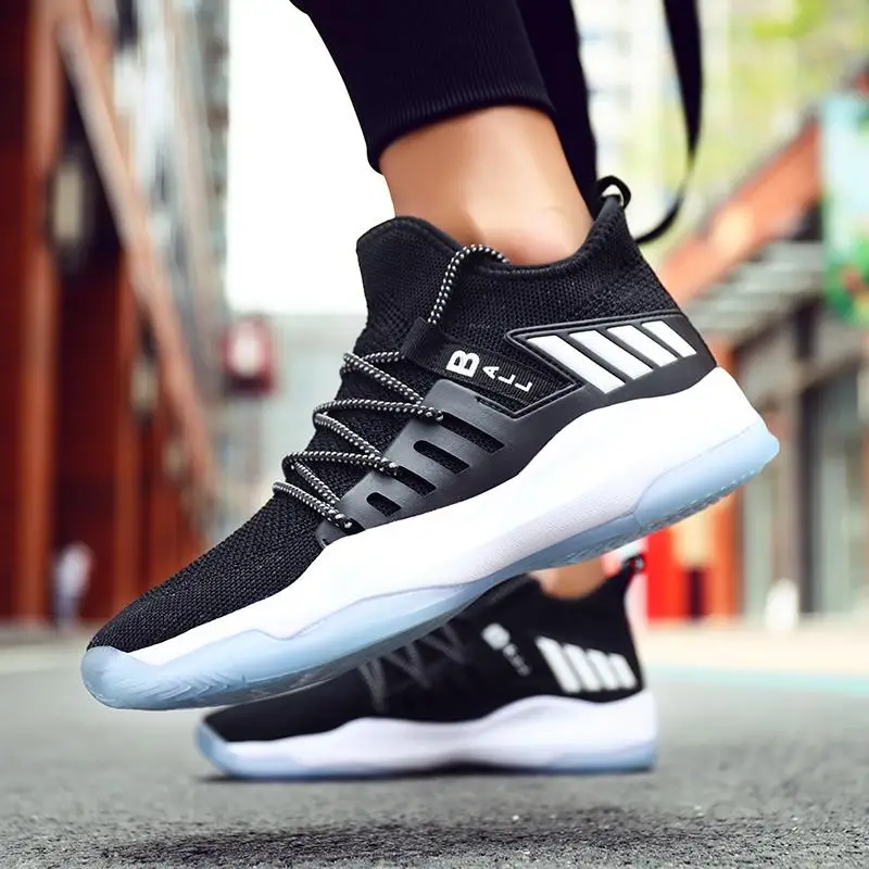 

2021 Hot Sale New Trand Running Shoes Men Flying Weave Men Sneakers Height Increasing Cushioning Sole Sport Shoes Men Summer