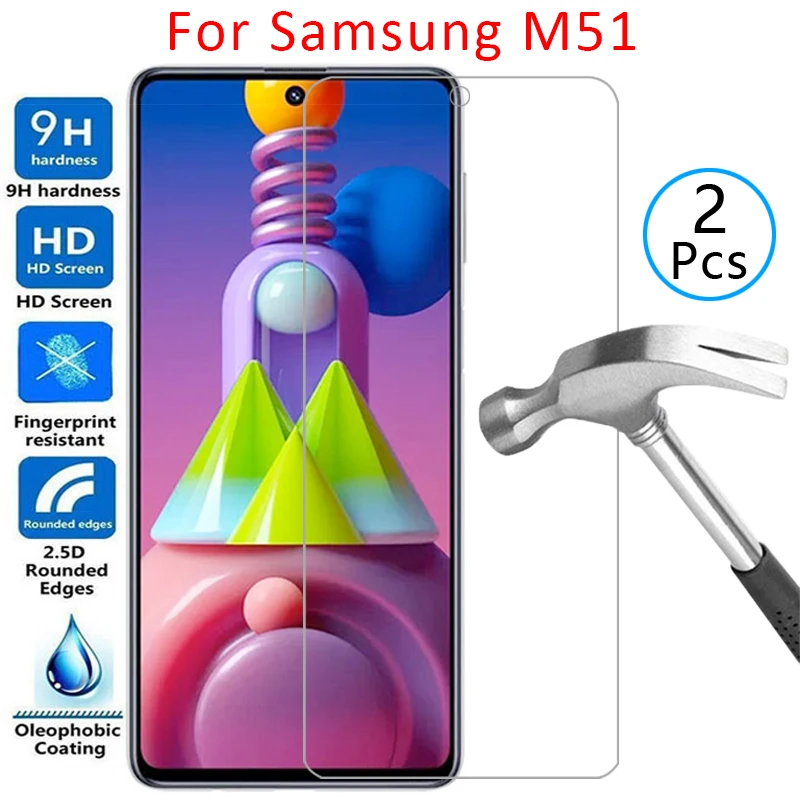 

tempered glass screen protector for samsung m51 case cover on galaxy m 51 51m protective phone coque bag samsungm51 galaxym51 9h