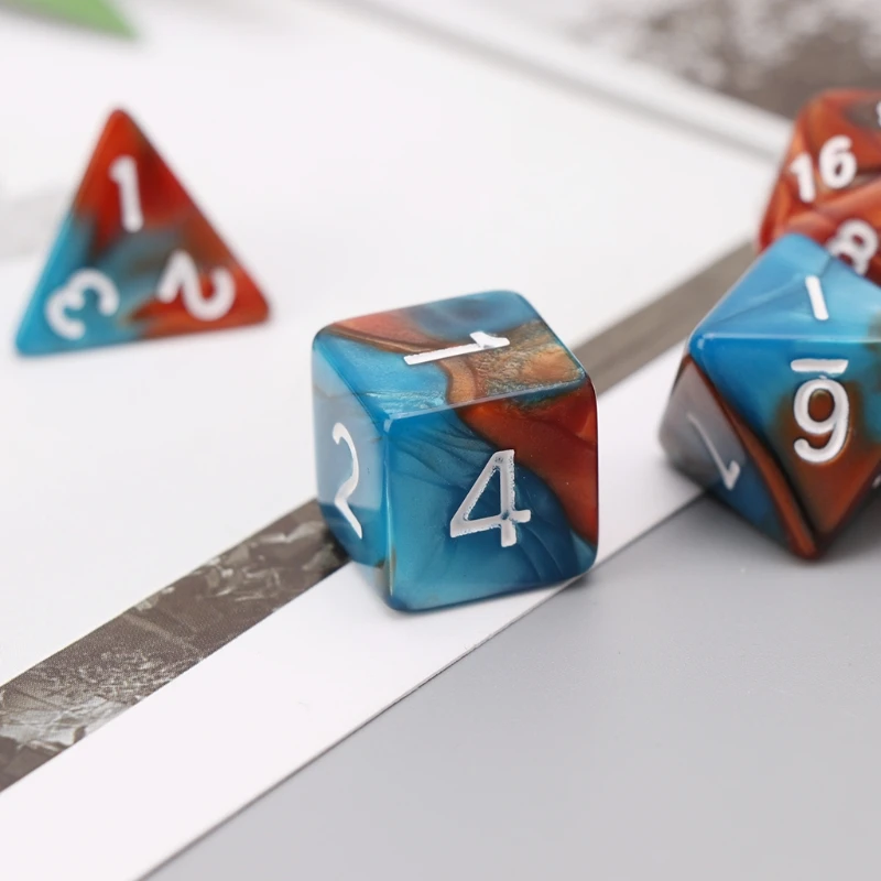 

11Pcs D4 D6 D8 D10 D12 D20 Sided Dices For RPG Set