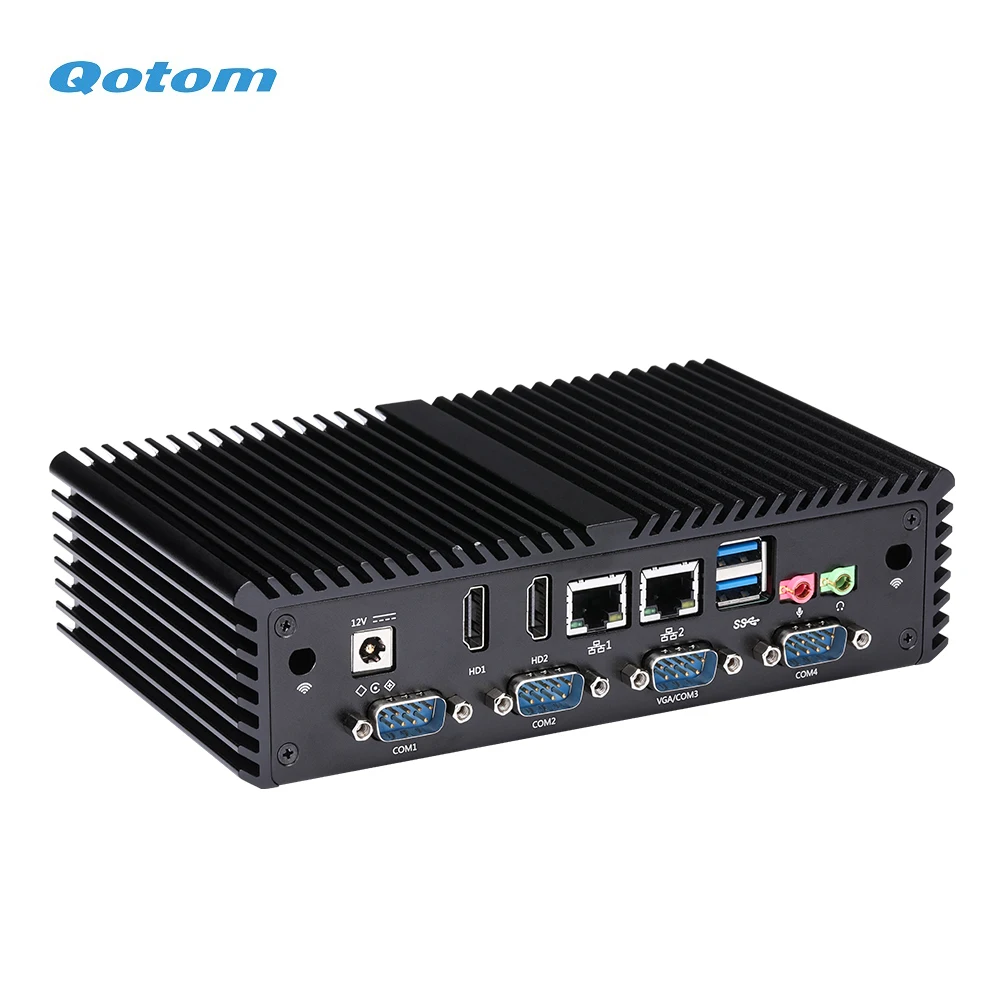 QOTOM Core i3 i5 процессор мини компьютер Linux Ubuntu|Мини ПК| |