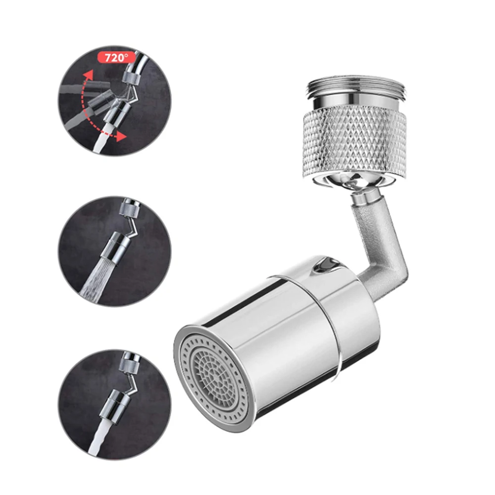 

1 pcs Splash-proof Filter Faucet 720° Rotating Faucet Sprayer Head Leak-proof Design Universal Splash-proof Filter Faucet