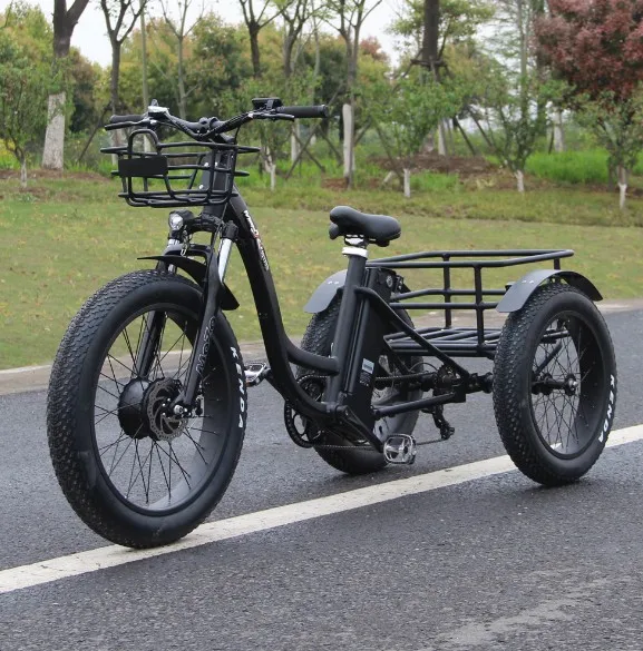 

Adult Electric Tricycle Mini Athletic Cargo Scooter Shopping Basket Tricycle for Daily Use