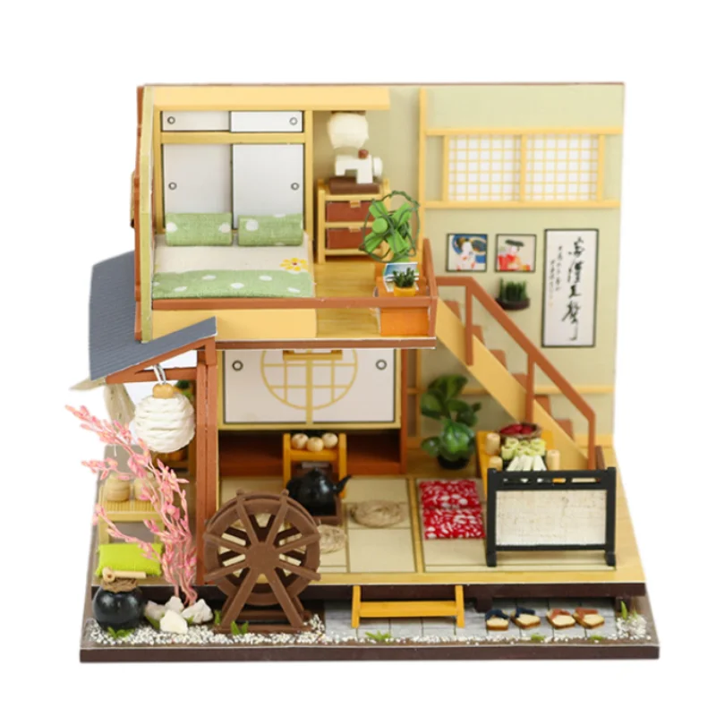 

Деревянная миниатюрная мебель для кукольного домика в японском стиле