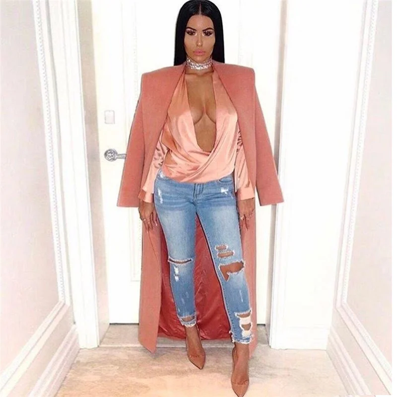 Женские брюки-карандаш с дырками в уличном стиле модные рваные