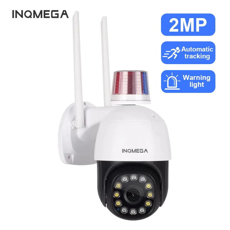 

INQMEGA 2MP IP Camera with Warming Light Wifi Wireless Home Security Camera Outdoor Full color Double Light Night Vision ONVIF