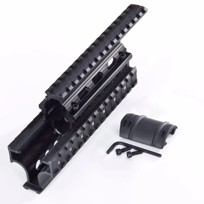 AK 47/74 Тактический Quad Rails Handguard Rail с 6 чехлами для охоты и стрельбы Тактический RIS Quad Rail AMD-65 Quad Rail system