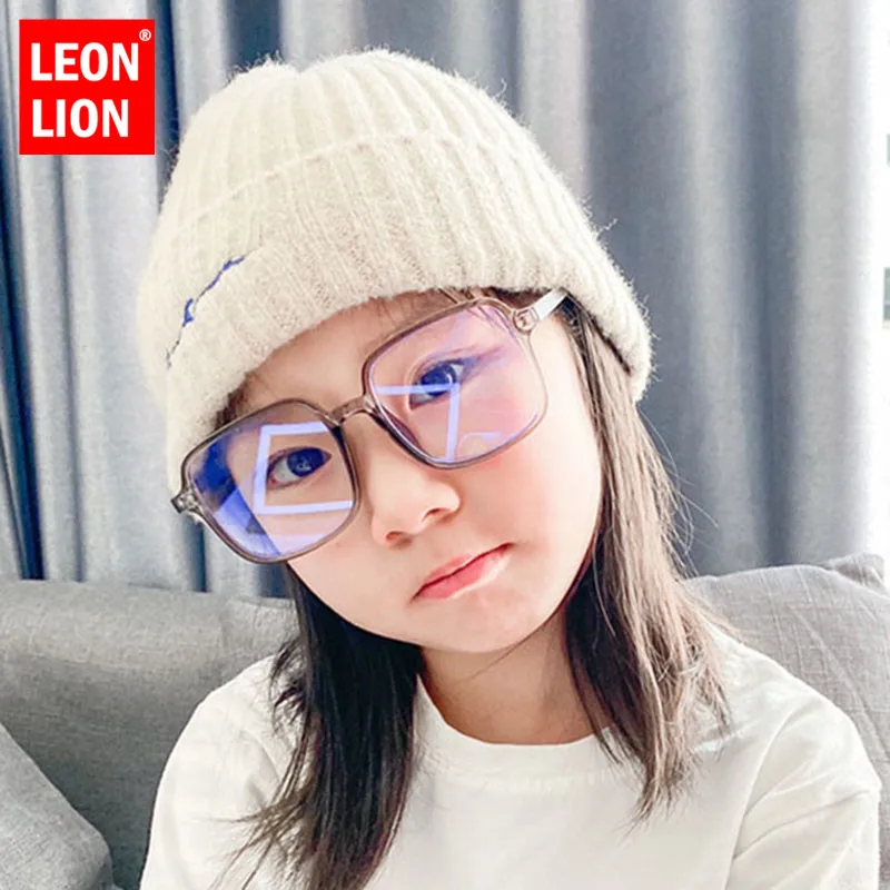 

LeonLion 2021 Square Retro Sunglasses Children Vintage Sunglasses Children Brand Designer Glasses Boy/Girl Mirror Oculos Del