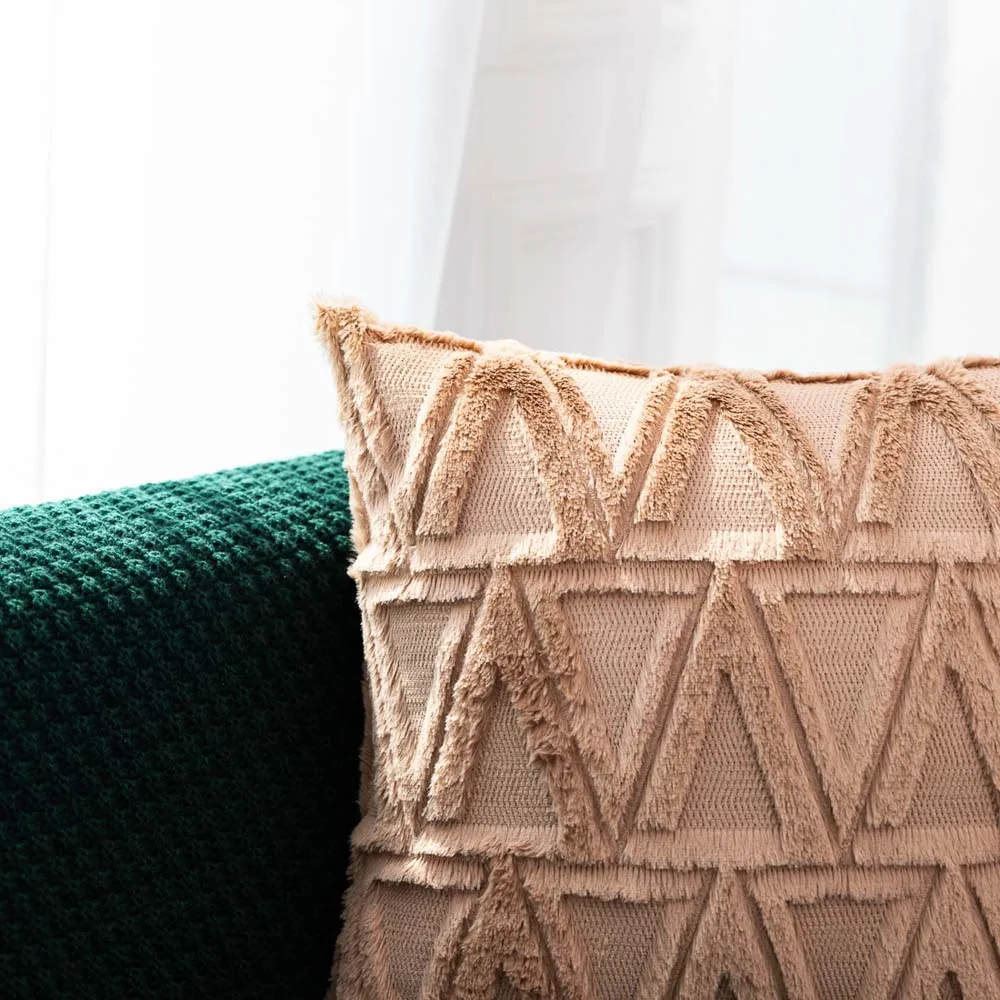 ADOREHOUSE полосатый пледы Наволочки с ворсовый хлопок квадратный наволочки