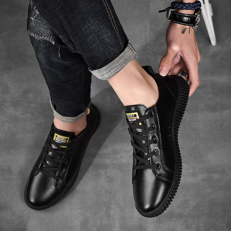 Кроссовки мужские из натуральной кожи Повседневная модная обувь | Обувь