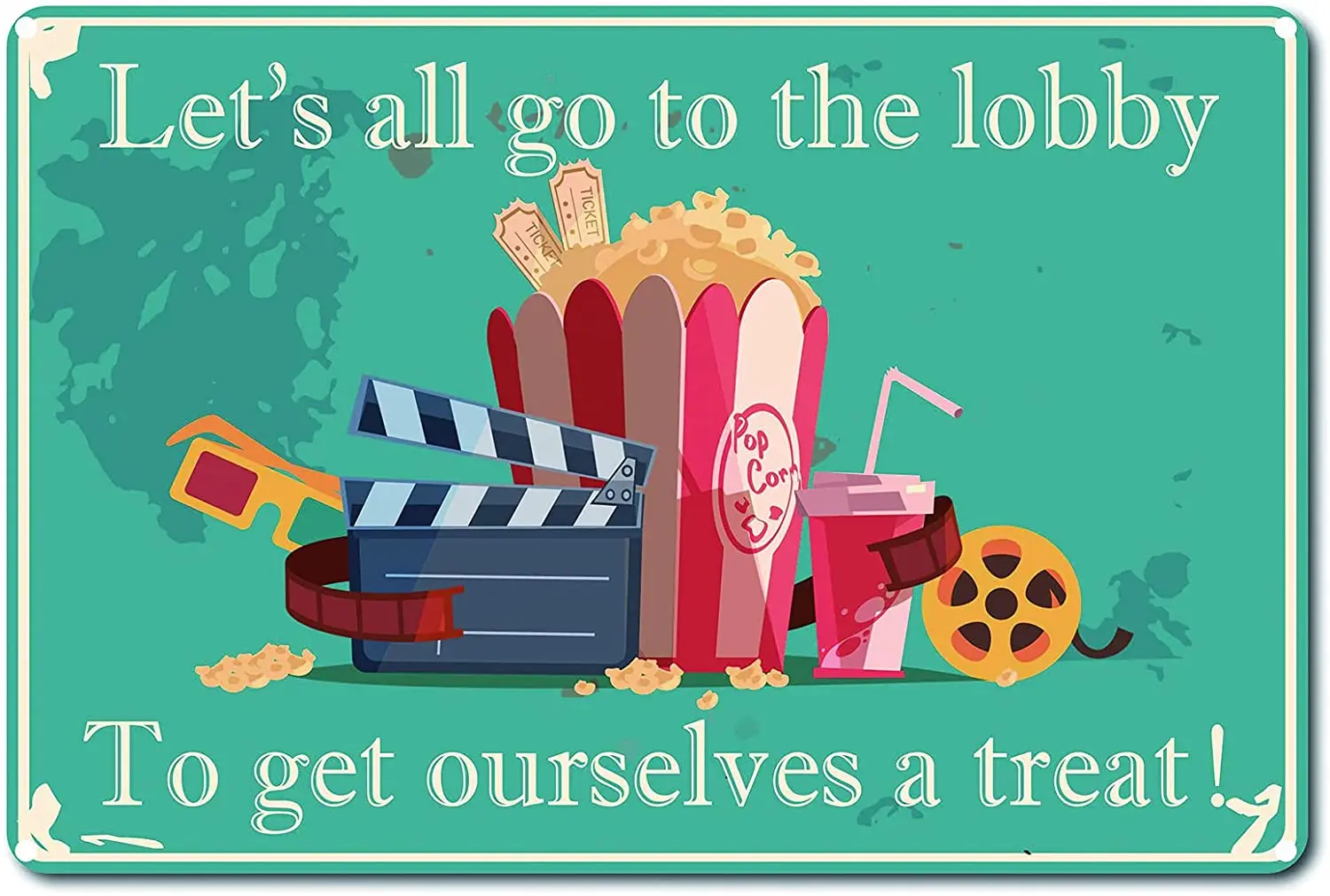 

8x12 дюймов металлическое настенное украшение, декоративное искусство, подвесная железная живопись для дома, сада, кухни, гостиной, офиса, гар...