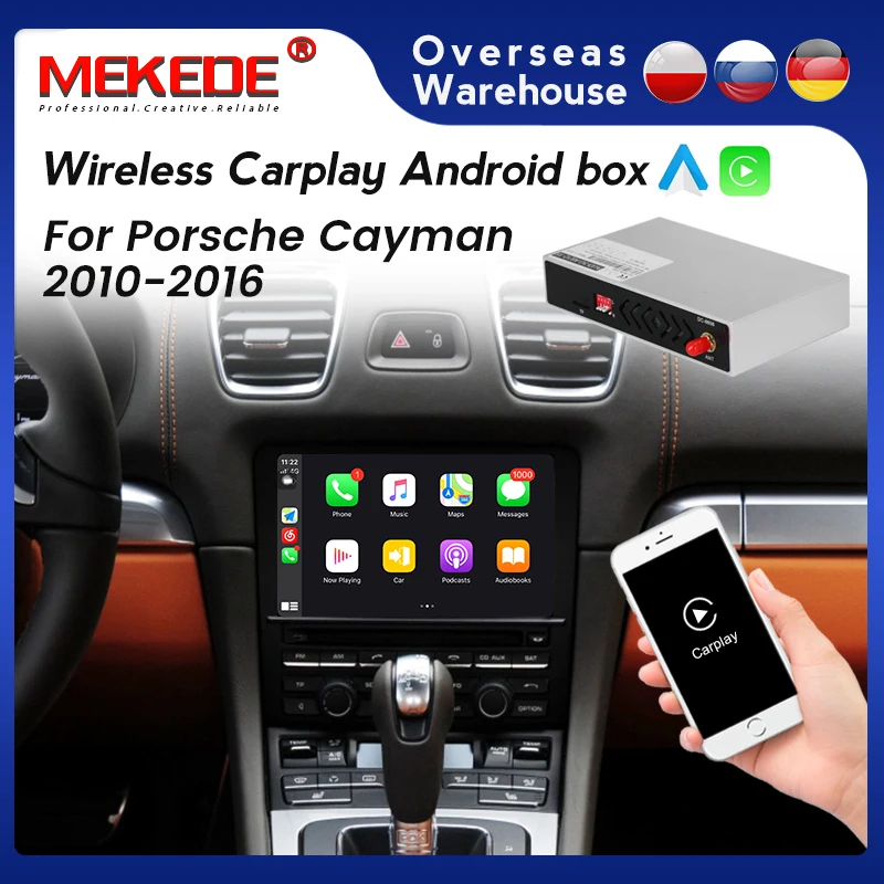 

Android Sytem Wireless CarPlay Car Radio Multimedia GPS Android Auto For Porsche Cayman 2010-2016 Android BOX Support Siri SWC