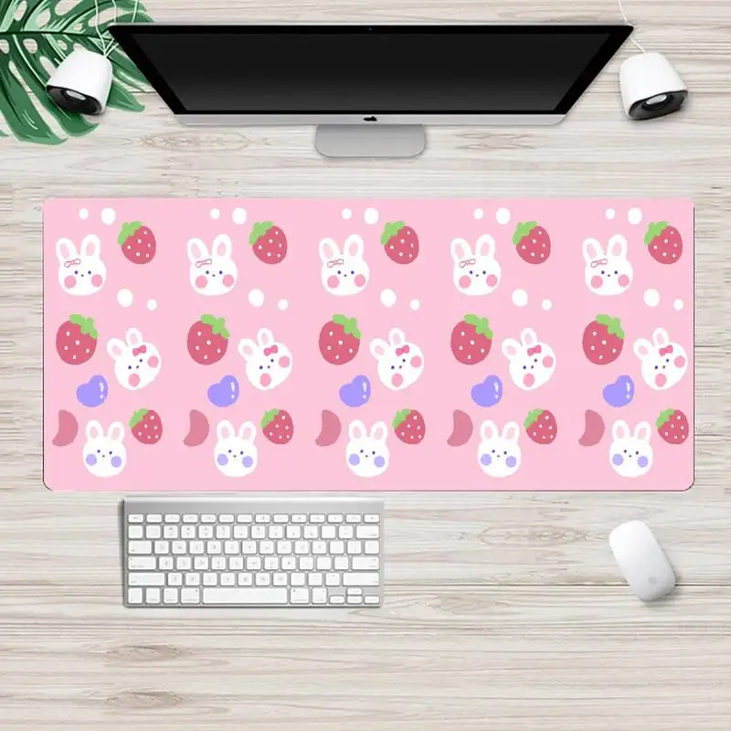 

kawaii bear bunny PC Computer Animation Gaming Mousemat XL Large Gamer Soft Keyboard PC Desk Mat Takuo Computer Tablet Mousepads