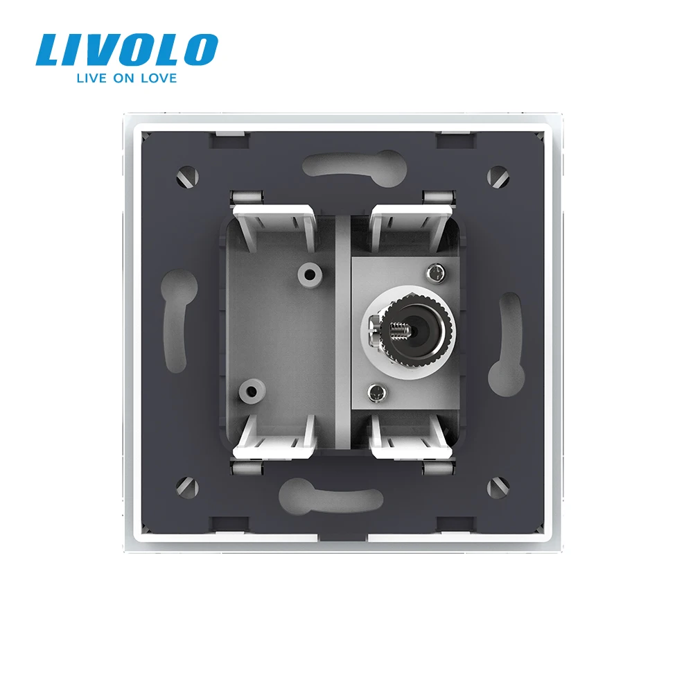 Розничная/оптовая продажа 4 цвета прозрачная стеклянная панель Livolo 1