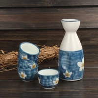 ceramics japanese sake pot cups set flagon liquor cup spirits hip flasks drinking wine sake pot men gift home kitchen drinkware