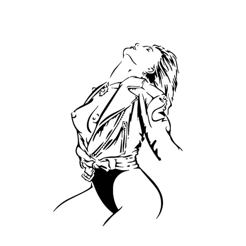 

Hot Reflective Naked Sexy Provocative Girl Car Sticker Waterproof Decals Motorcycle Car Assessoires KK12*12cm