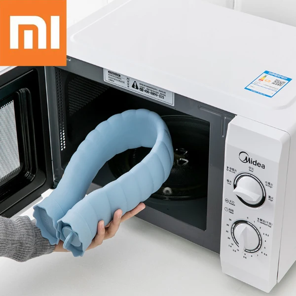 Xiaomi 710 мл u-образный мешок горячей воды силиконовый бутилированный рукогрейник оплетенная Кепка мягкая тара для воды, чтобы держать теплый дом
