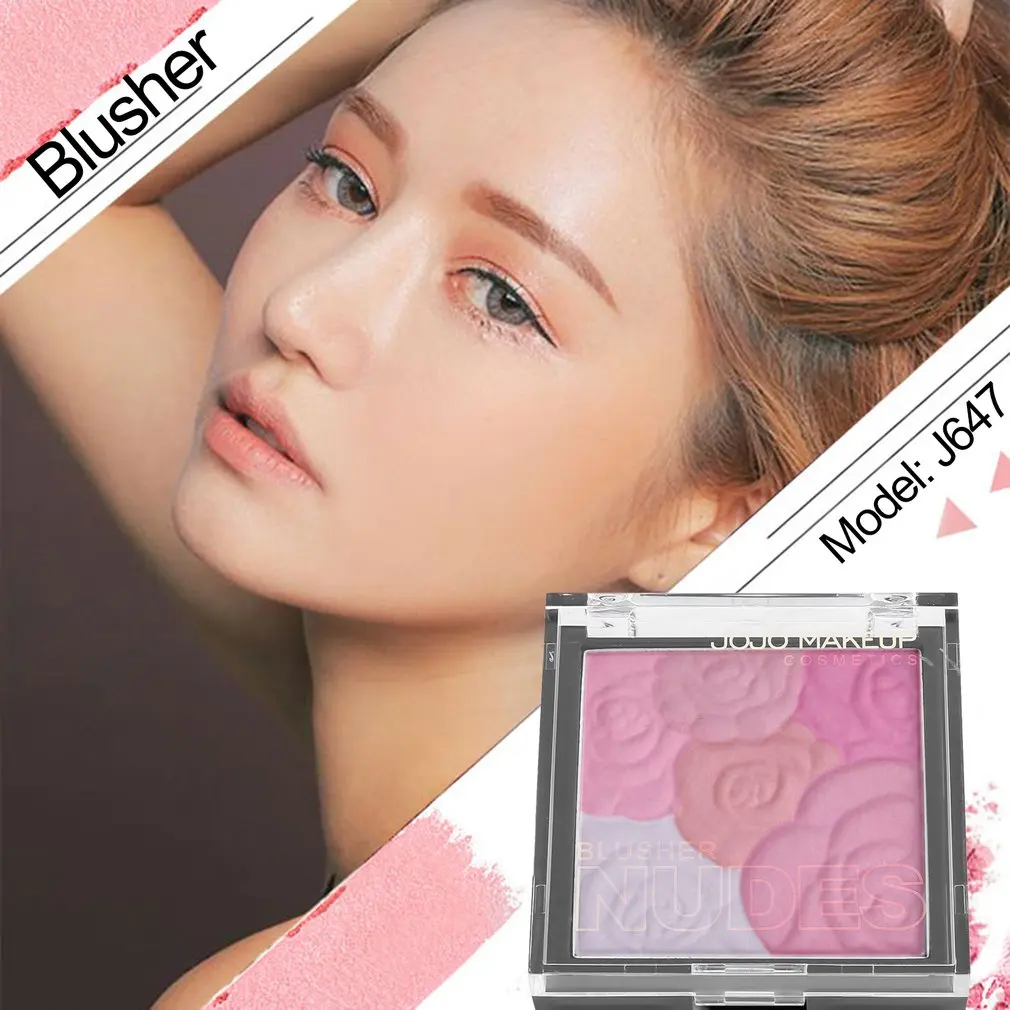 Румяна из натурального румяна пудра палитра женская косметика профессиональный