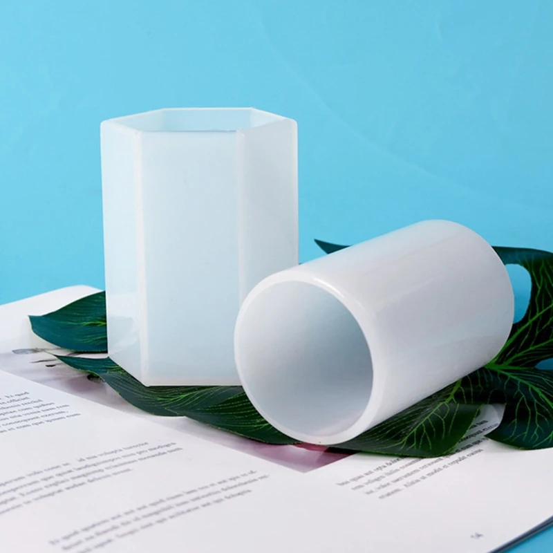 

Cylinder Dried Flowers Filling UV Epoxy Resin Mold Ornaments Silicone Mould DIY Crafts Jewelry Decoration Casting Mold B36D