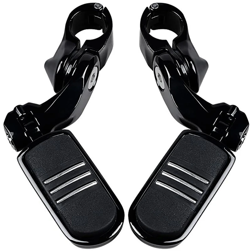 

Motorcycle Foot Pegs Footrest Pedal Pad for Dyna Sportster Softail Cat Prints Style 32Mm 1.25 Inch Black