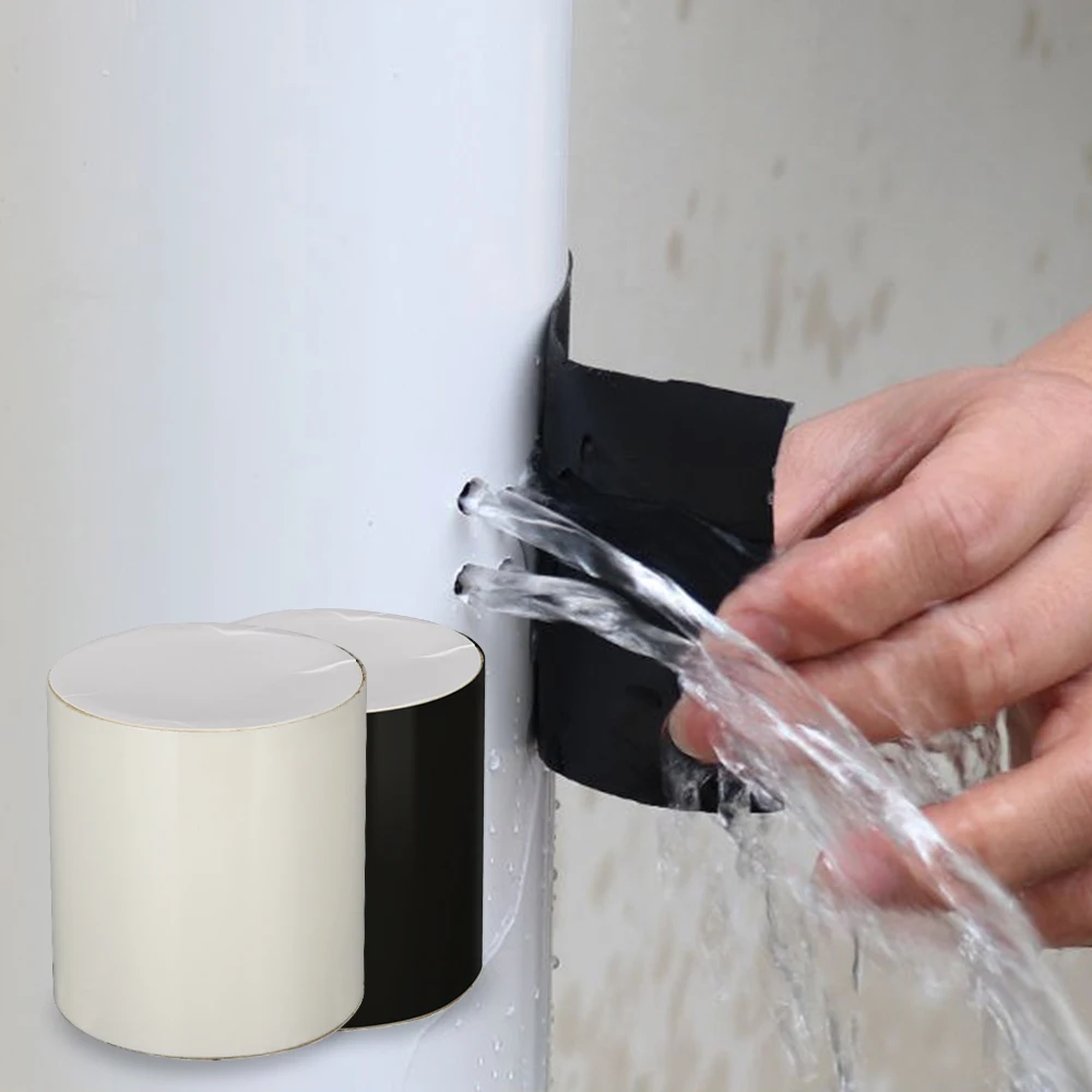 

10CM Super Strong Fiber Waterproof Stop Leak Seal Repair Insulating Tape Performance Self Fix Tape Adhesive Insulating Duct Tape