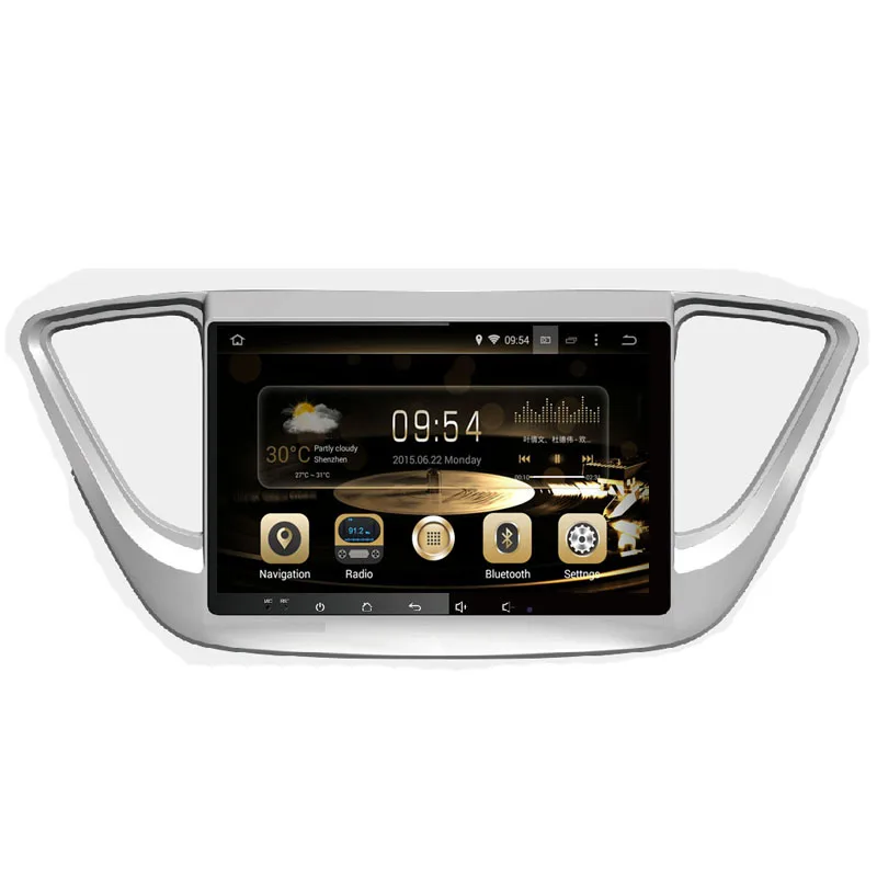 Android 9 0 Восьмиядерный PX6 Fit HYUNDAI Verna 2016 2017 2018 Автомобильный dvd плеер навигация GPS