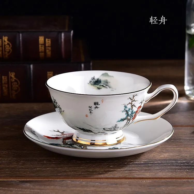 Винтажная чашка ручной росписи китайская Высококачественная кружка из белого