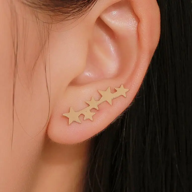 Непроколотое ухо клип звезда на серьги для ушей женские Модные ювелирные изделия