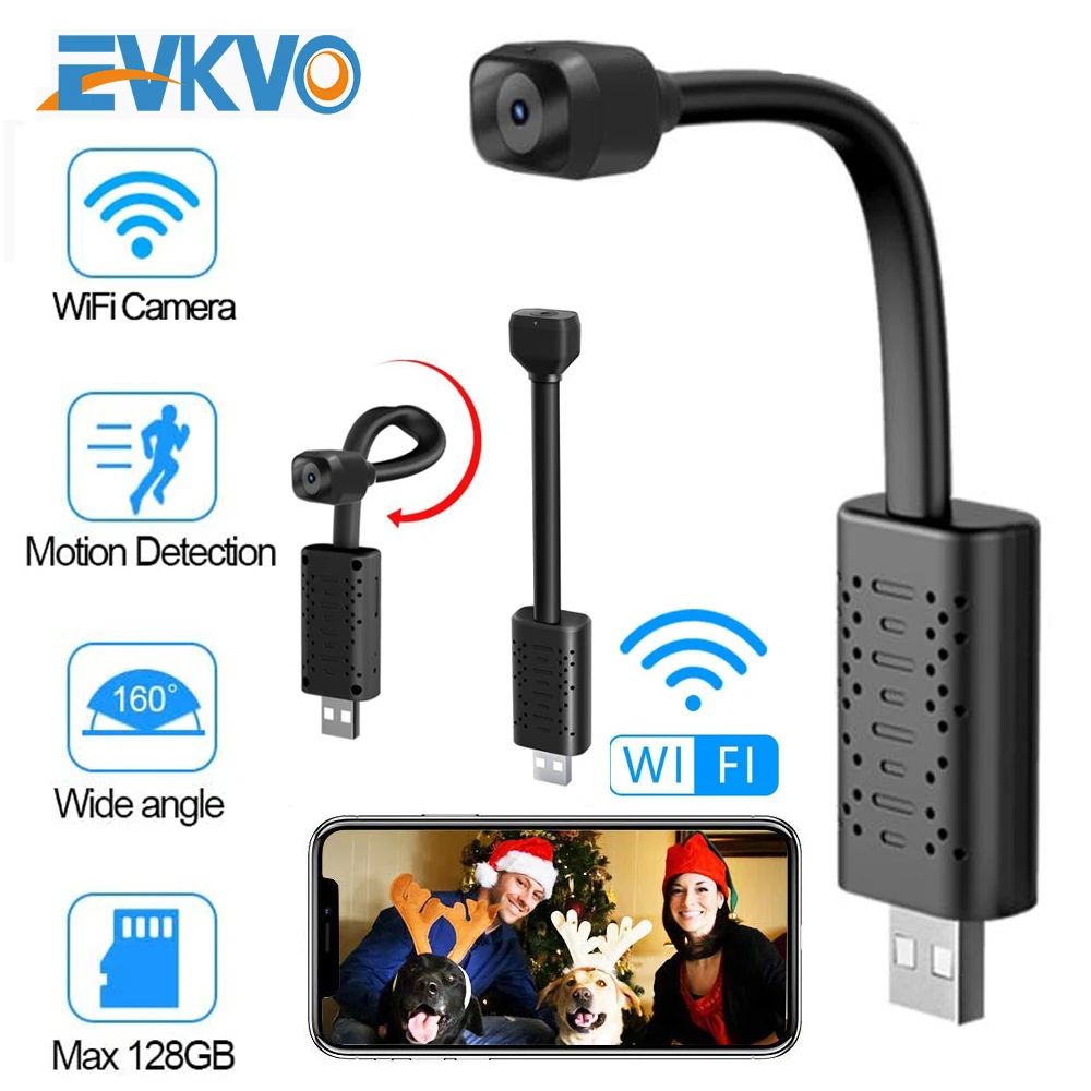 Мини-камера видеонаблюдения с Wi-Fi 4K USB | Электроника