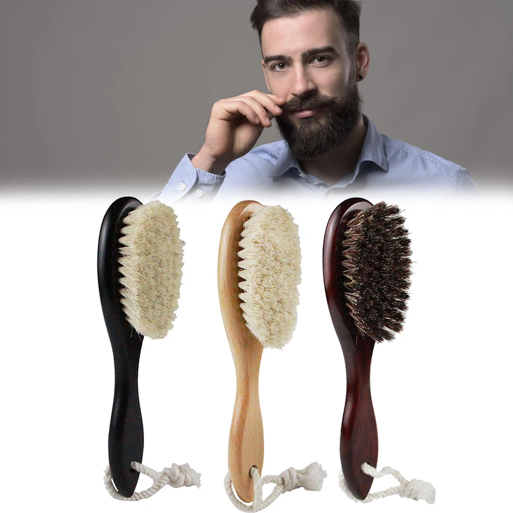 

Men Barber Salon Mustache Beard Brush Facial Hair Cleaning Brushes Shaving Tools Hairstyle Salon DIY Hair Styling Tool