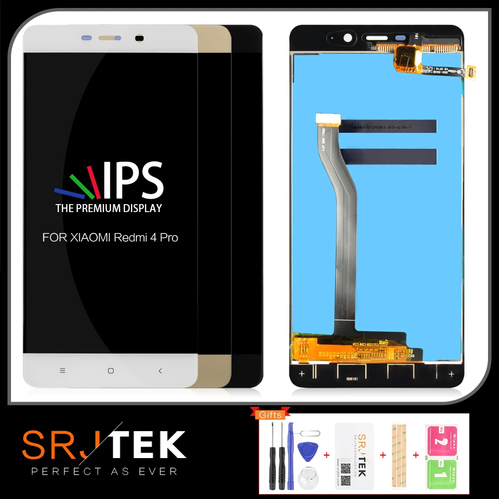 Srjtek 5 &quotдля Xiaomi Redmi 4 Pro Prime ЖК дисплей дигитайзер сенсорный экран в сборе рамка