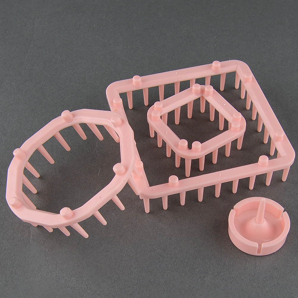 6 размеров инструмент для вязания вязаный цветочный узор кисточки ткацкий станок