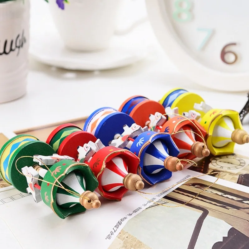 Деревянный карусель с лошадью украшения маленький красивый деревянный