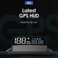 5 5 inch g3 gps head up display hud projector car head up display gps satellite speedometer speeding warning detector