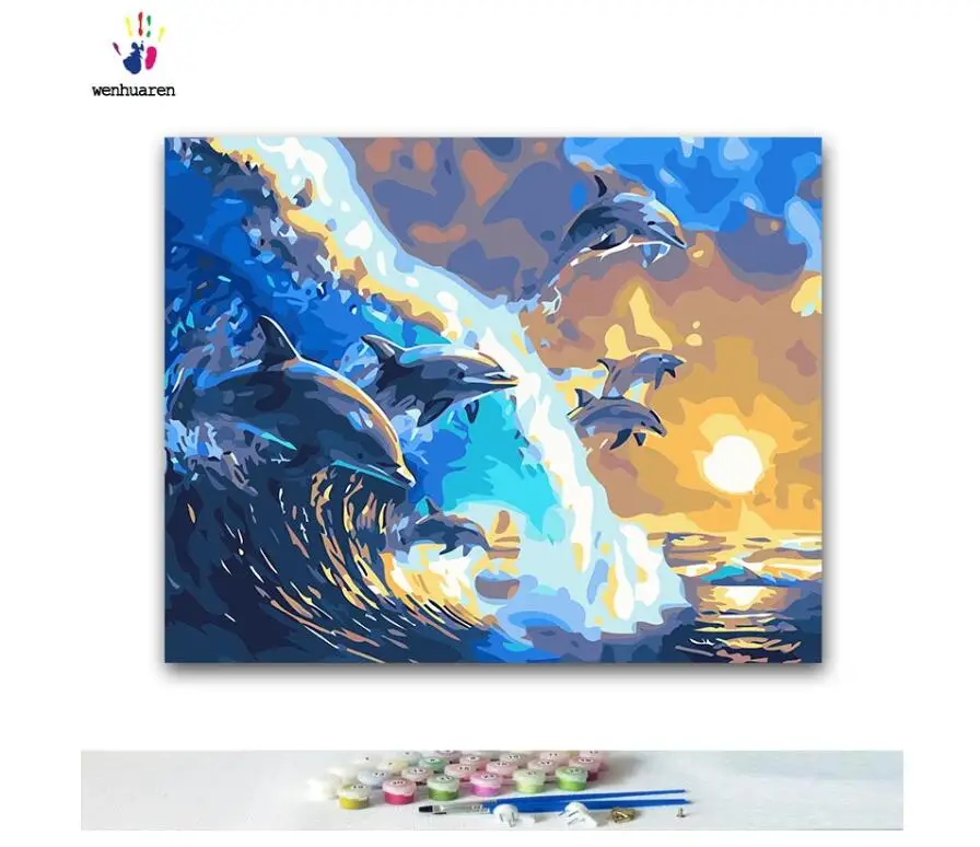 Краска ing by digital art по номеру diy Украшение написанное маслом room диван фоновая