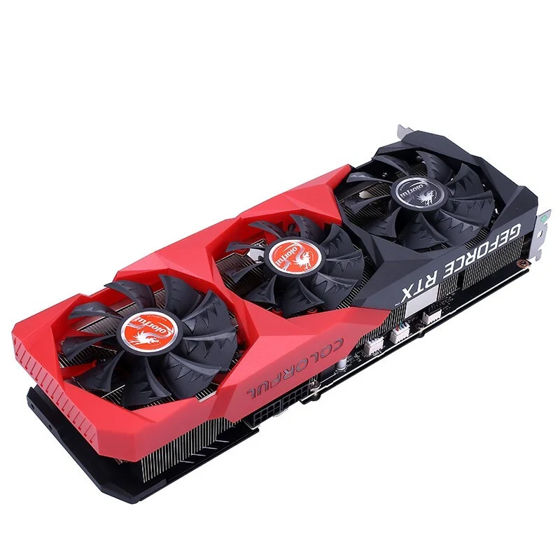 Цветная игровая компьютерная видеокарта GeForce RTX 3070 8G LHR 1725 МГц GDDR6 графическая
