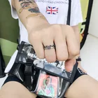 Мужское кольцо со смайликом, в стиле ретро