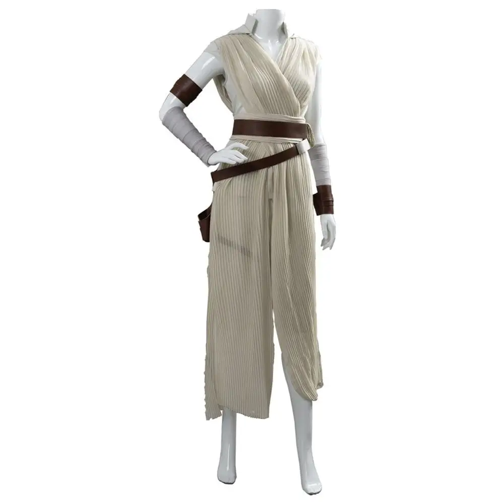 Костюм для косплея Звездные войны костюм Скайуокера Рей халат джедая взрослых