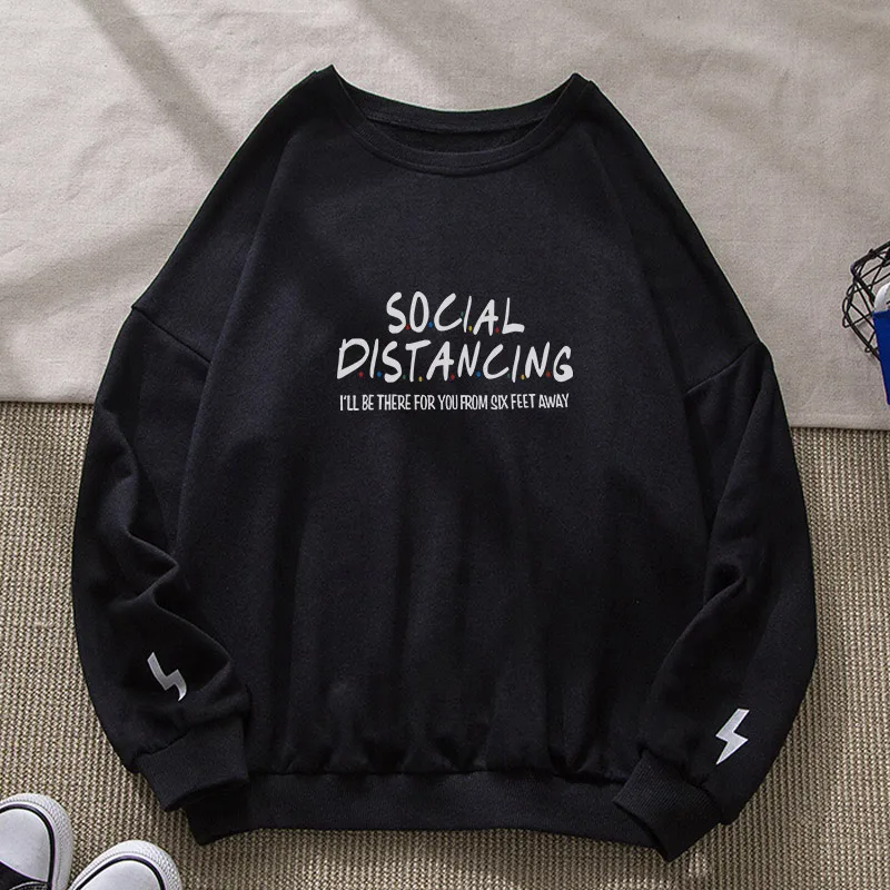 

Women's Letter Print Sweatshirts O-neck Long Sleeve Loose Streetwear Sweatshirt Female 2021 Spring Autumn Casual Ladies Pullover