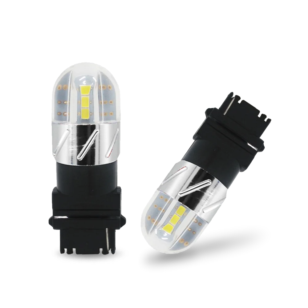 

10Pcs Factory Supply T20 LED 6W 3030SMD 1156 BA15S 3517 7440 1157 LED Car Reverse Bulbs Backup Reverse Lamp Light White 12V