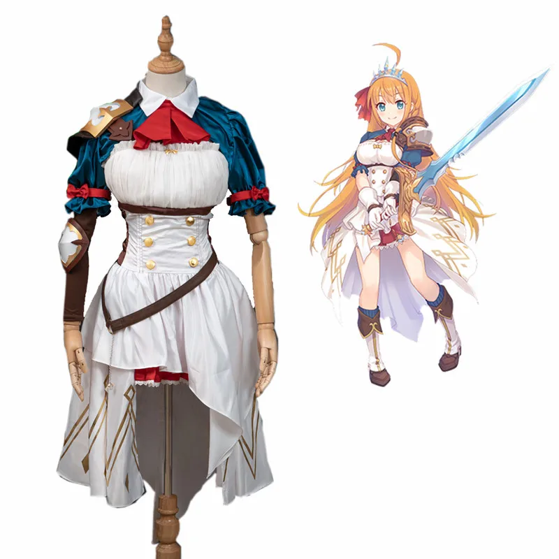 Аниме! Соединение принцессы! Re:Dive Pecorine милое платье принцессы униформа Косплей