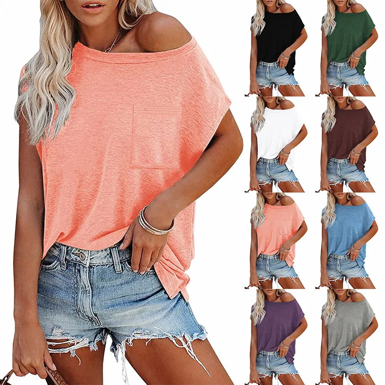

Sexy Loose Women Casual Short Tshirts Summer Tshirt O Neck White Black Solid Color Tees Street Hipster Top Loose Shirts Femme