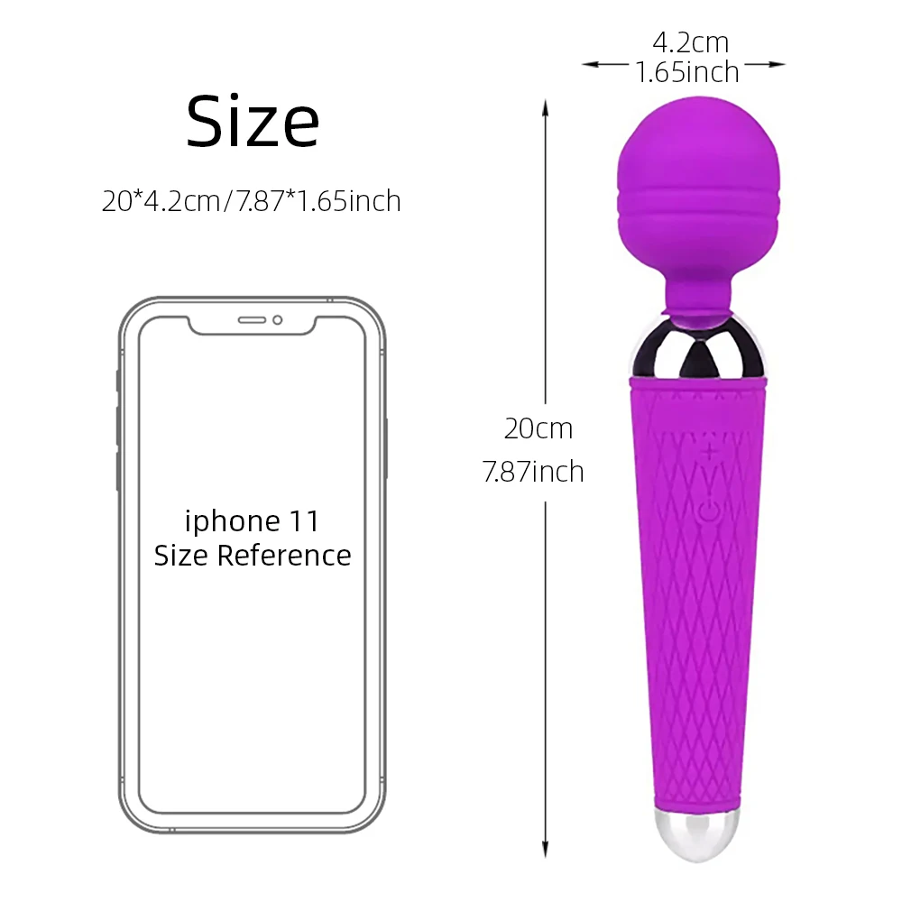 Женский USB Перезаряжаемый Вибратор массажер волшебная палочка мощный Стимулятор