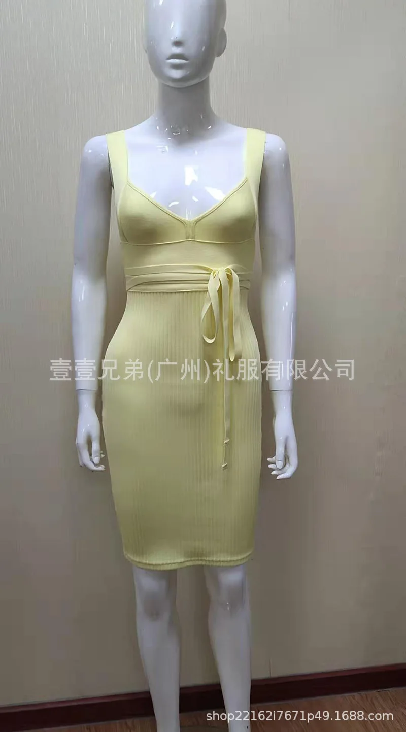 

2020 summer sexy women's V-ne dress with sling