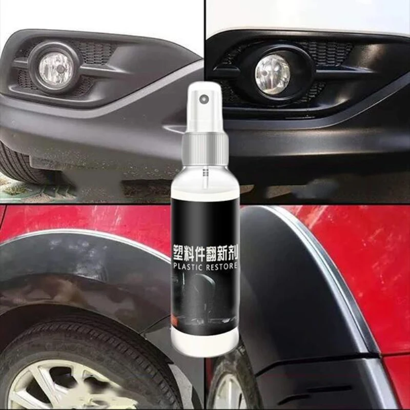 

30ml Plastic Parts Retreading Agent Wax Instrument Panel Auto Interior Auto Plastic Renovated Coating Car Light Cleaner