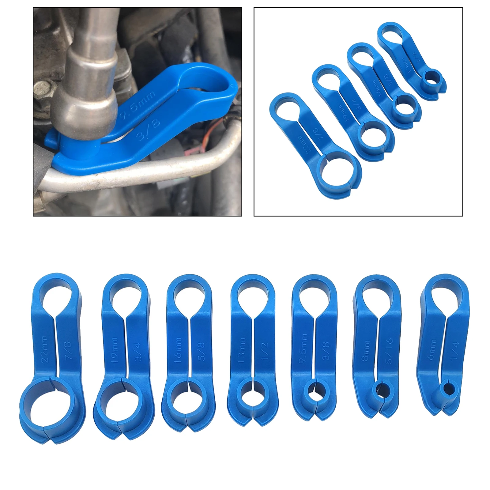 

7pcs/set Automobile Fuel Line Disconnect Set Fuel Line Removal Tools Replacement Fuel Line Angled Disconnect Tool Car Tools