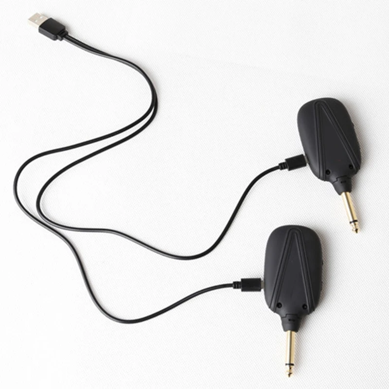 

V-8 Wireless Guitar System Reable 4 Channels Guitar Receiver Set Electric Guitar Bass Pick Up D2TC